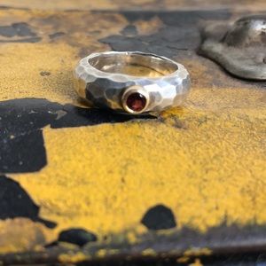 Sterling and Garnet Ring